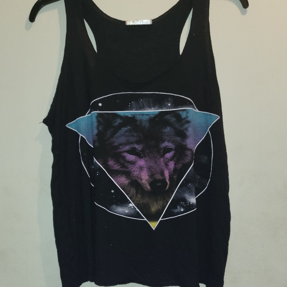 Viola wolf tank top